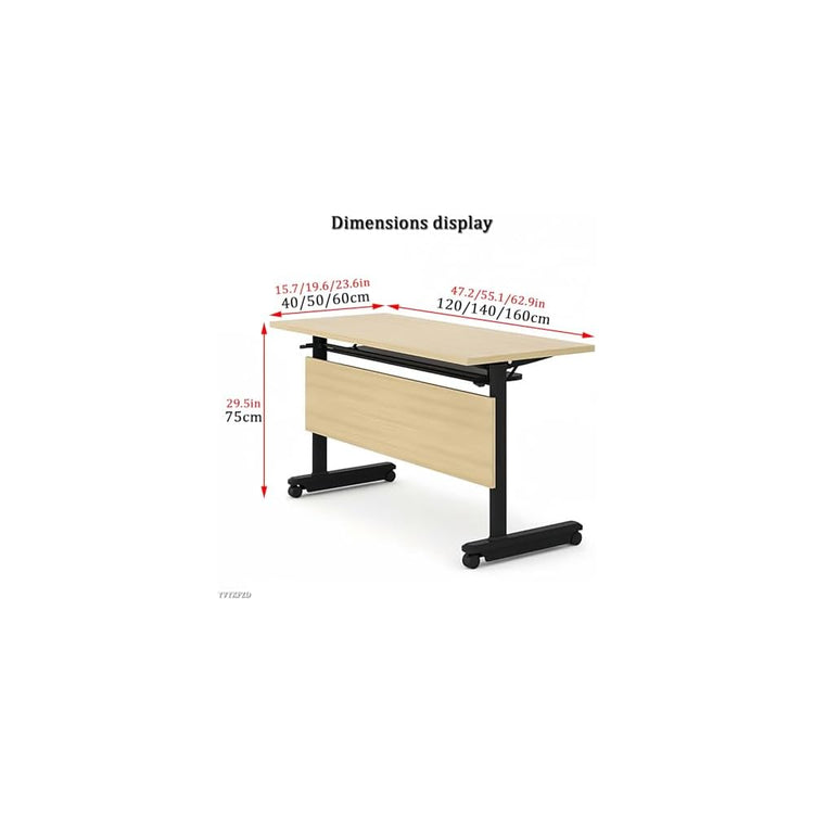 Table de conférence Pliante avec roulettes et cloison Table de Formation roulante pour Bureau Salle de Classe Tables de réunion empilables 47,2" x19,6 x29,5