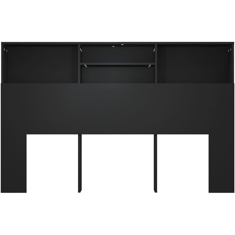 Gecheer lit Pliant 2 Personnes,canapé lit Armoire de tête de lit Noir 160x19x103,5 cm