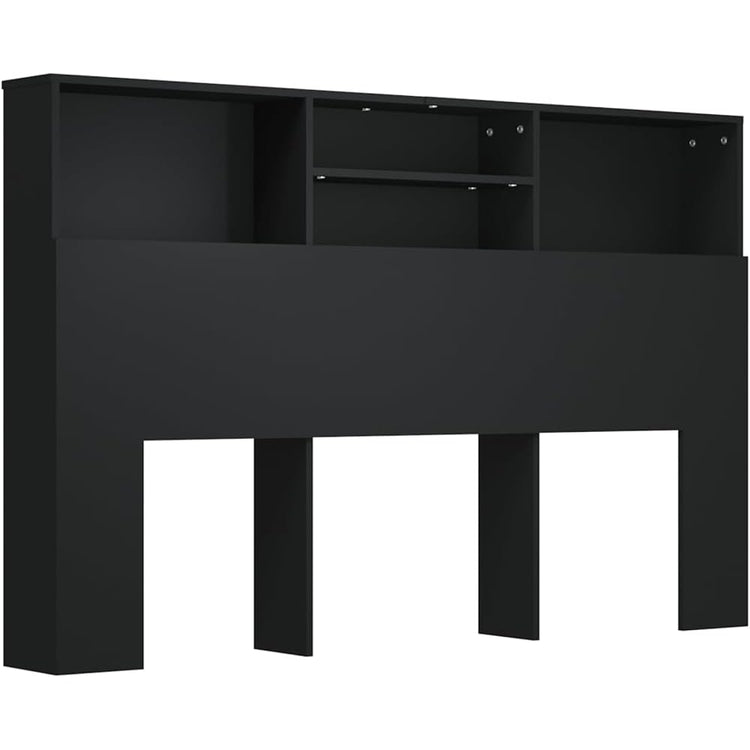 Gecheer lit Pliant 2 Personnes,canapé lit Armoire de tête de lit Noir 160x19x103,5 cm