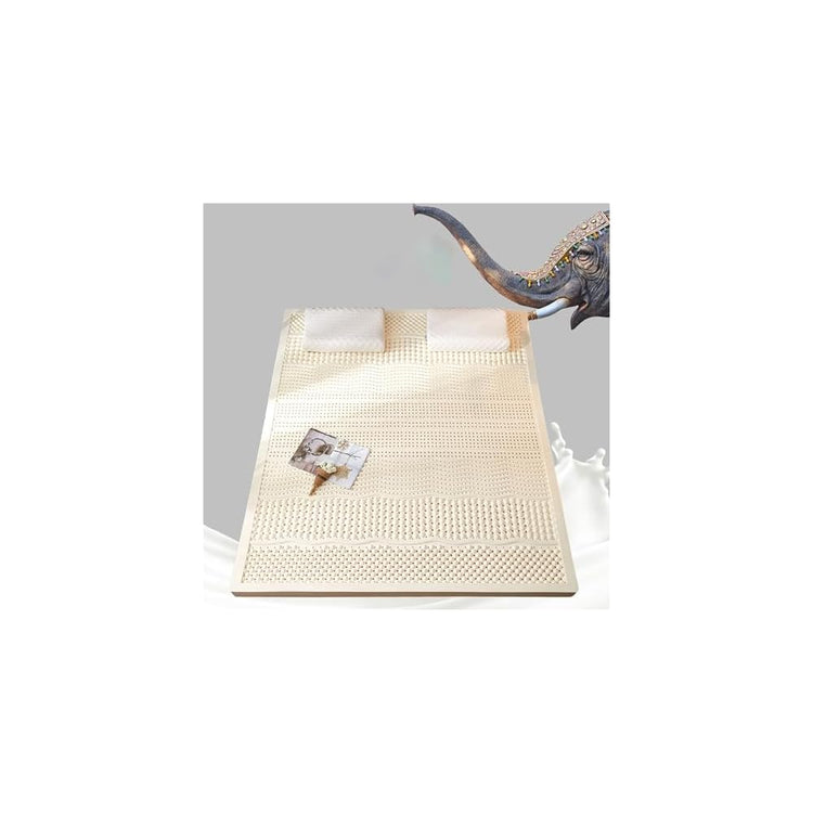 Surmatelas en Latex Naturel, épaisseur 5 cm, Souple et Confortable, soulage Les Points de Pression. Housse de Matelas en Latex Biologique, 5 cm d'épaisseur, 120 x 200 cm.