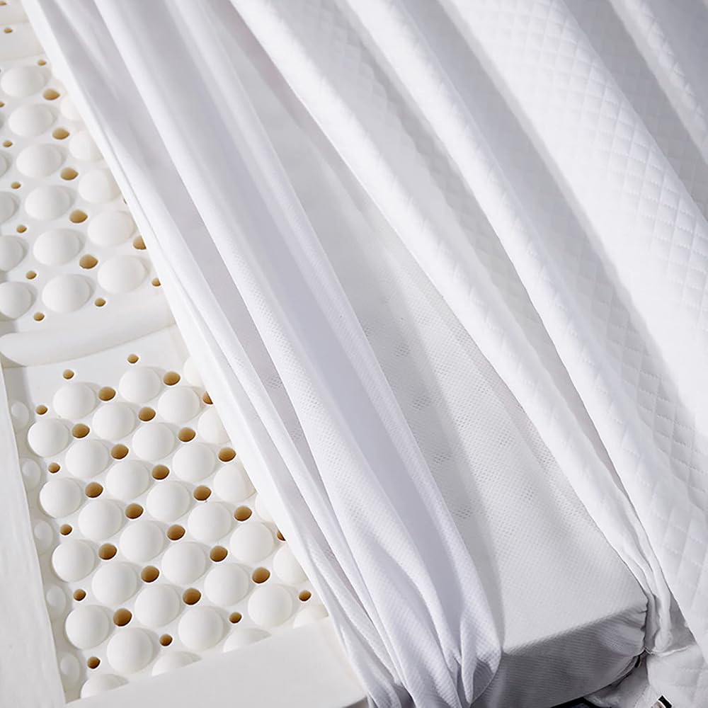 Surmatelas en Latex Naturel, épaisseur 5 cm, Souple et Confortable, soulage Les Points de Pression. Housse de Matelas en Latex Biologique, 5 cm d'épaisseur, 120 x 200 cm.