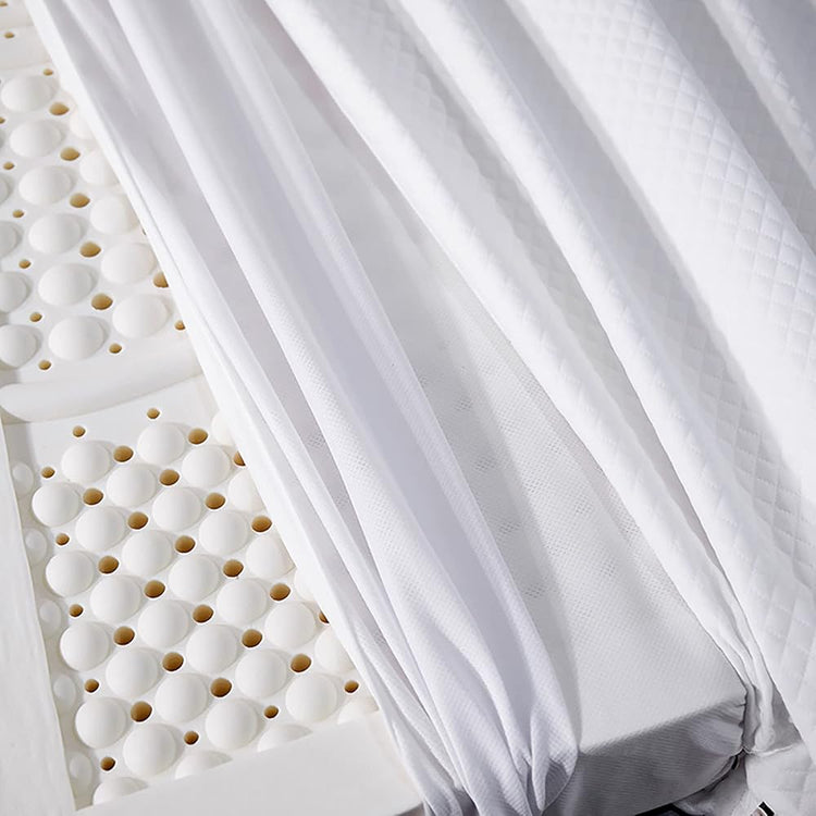 Surmatelas en Latex Naturel, épaisseur 5 cm, Souple et Confortable, soulage Les Points de Pression. Housse de Matelas en Latex Biologique, 5 cm d'épaisseur, 120 x 200 cm.