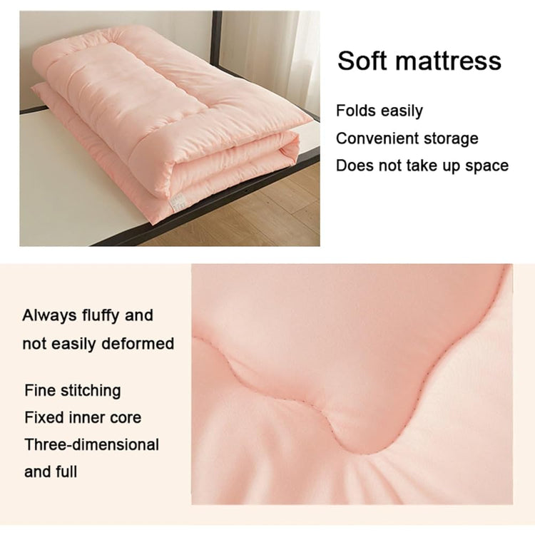 Matelas de sol portable enroulable - Tatami pour dortoir, garçons, adultes, étudiants (noir, 120 x 200 cm)