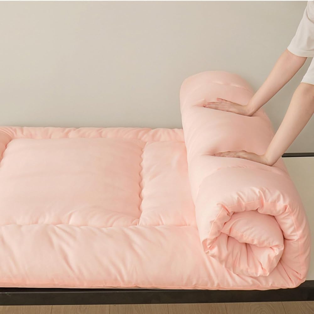 Matelas de sol portable enroulable - Tatami pour dortoir, garçons, adultes, étudiants (noir, 120 x 200 cm)