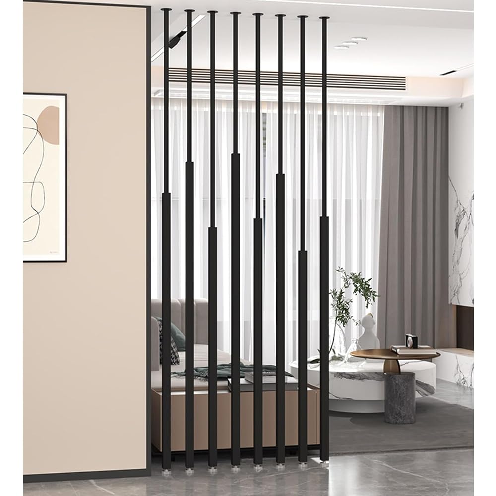 Paravent rond en métal avec bases et dessus - Entrée simple et moderne - Colonne décorative pour restaurant, bureau - Doré - Hauteur : 70 cm