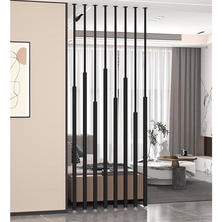 Paravent rond en métal avec bases et dessus - Entrée simple et moderne - Colonne décorative pour restaurant, bureau - Doré - Hauteur : 70 cm