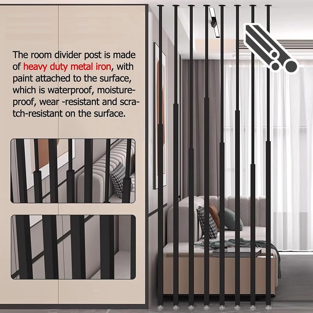 Paravent rond en métal avec bases et dessus - Entrée simple et moderne - Colonne décorative pour restaurant, bureau - Doré - Hauteur : 70 cm